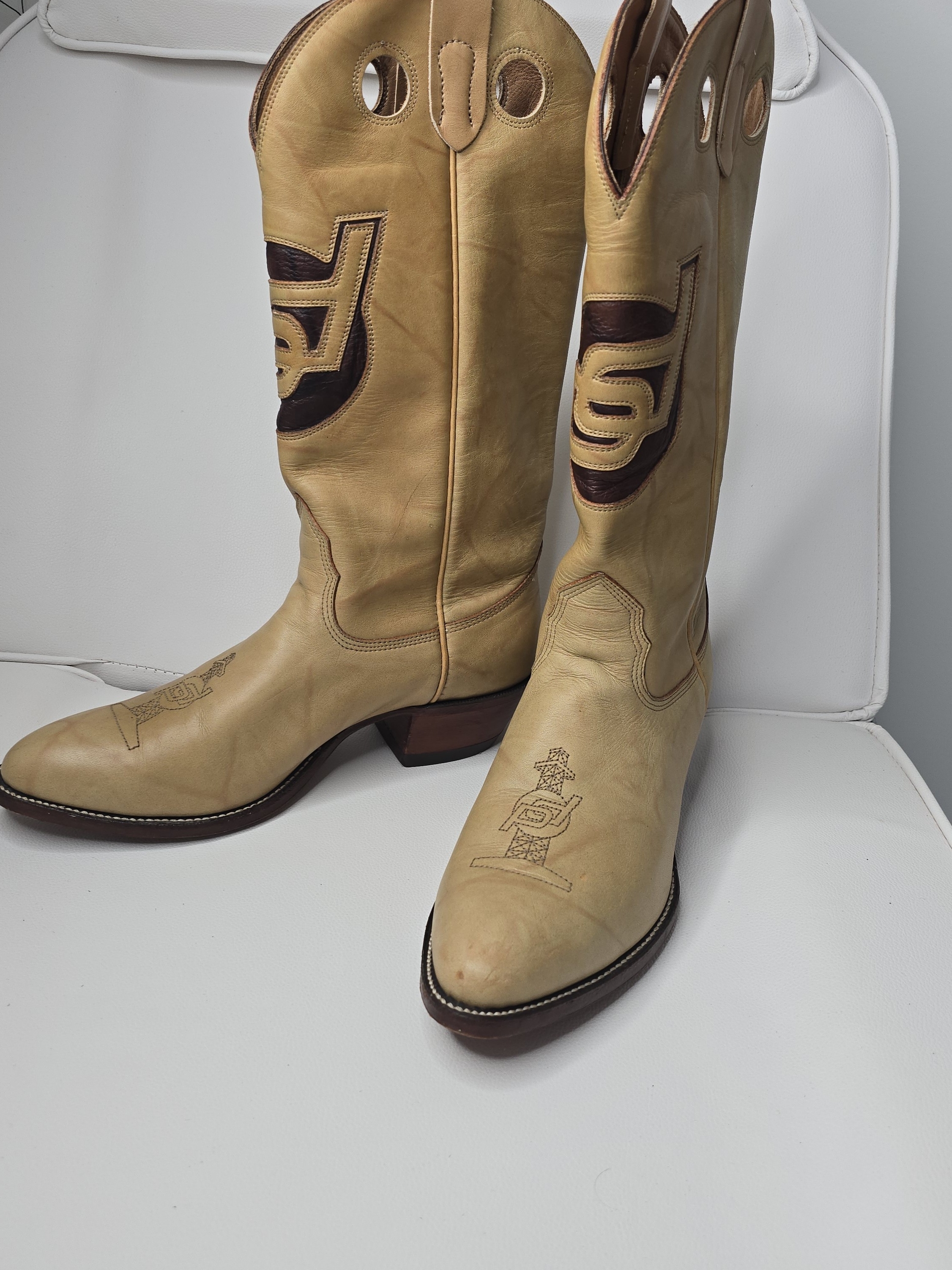 Alberta Boots Cowboy Unique Custom Pd Oil